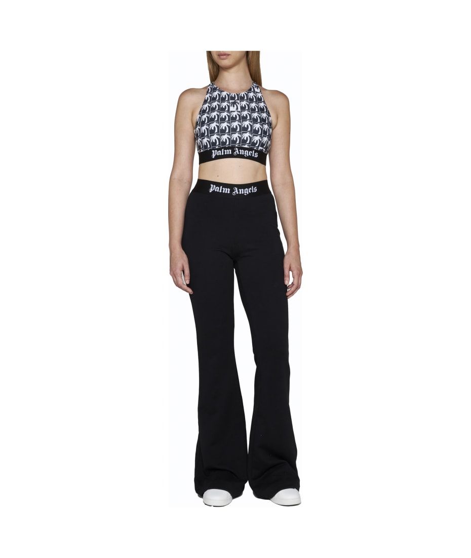 【関税＆送料込み】Palm Angels 'Logo Tape' Pants Palm Angels Logo Tape Flare Track Pants | italist