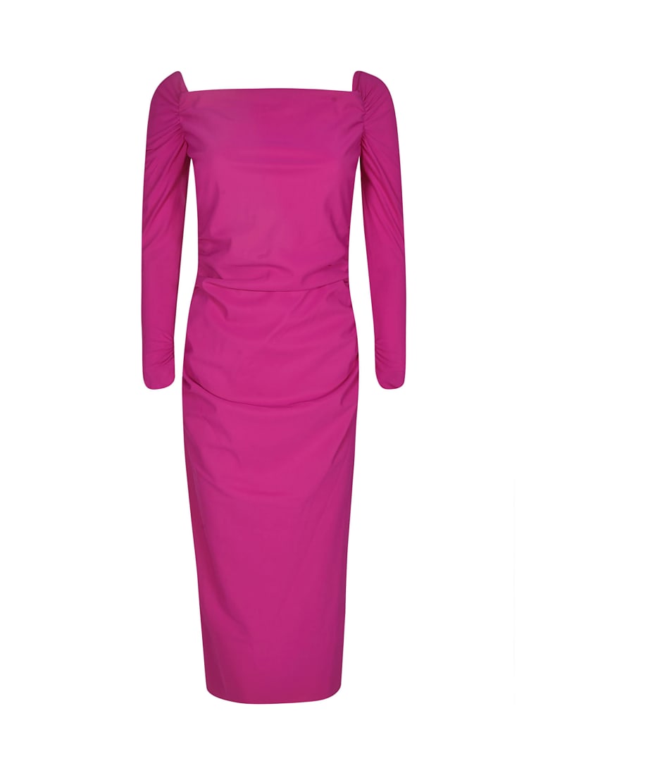 La Petit Robe Di Chiara Boni Long-sleeved Plain Dress italist