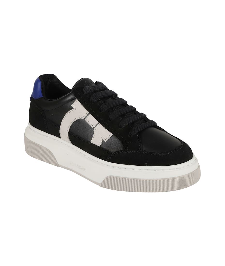 スニーカー Salvatore Ferragamo Black Leather Cassina Sneakers Ferragamo Black Leather Cassina Sneakers | italist