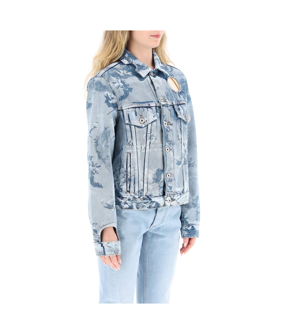 OFF-WHITE Meteor Holes Boyfriend Denim Jeans Blue - SS20 - US