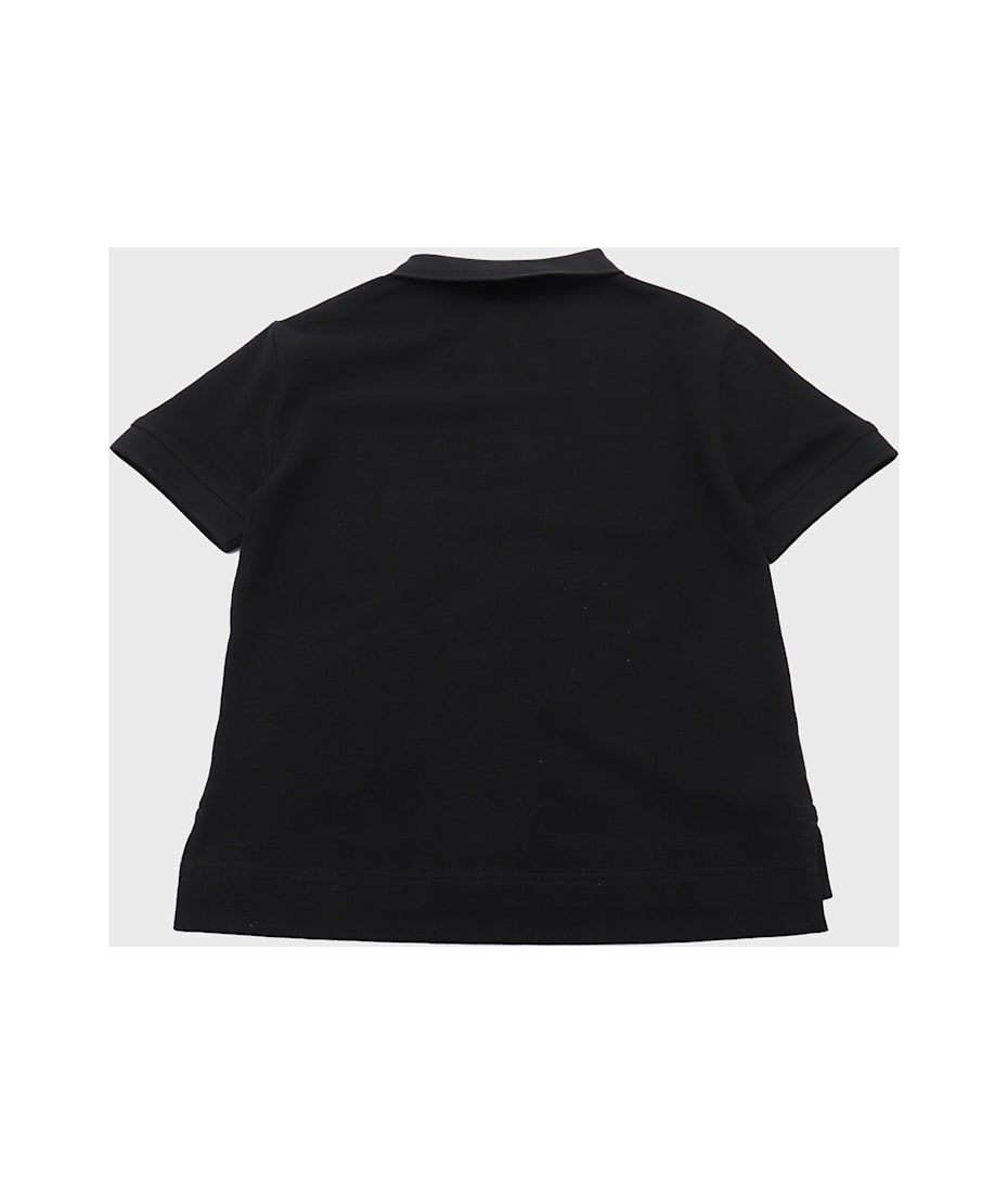 Burberry Black Cotton Polo Shirt | italist