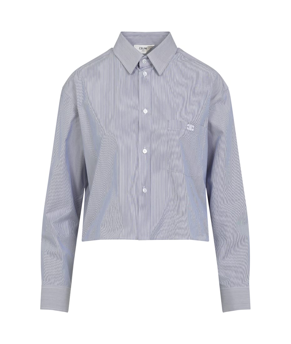 Tシャツ・カットソー CELINE SS25 Celine Triomphe Cropped Shirt (2C837830W 01NQ) Celine Triomphe Cropped Shirt | italist
