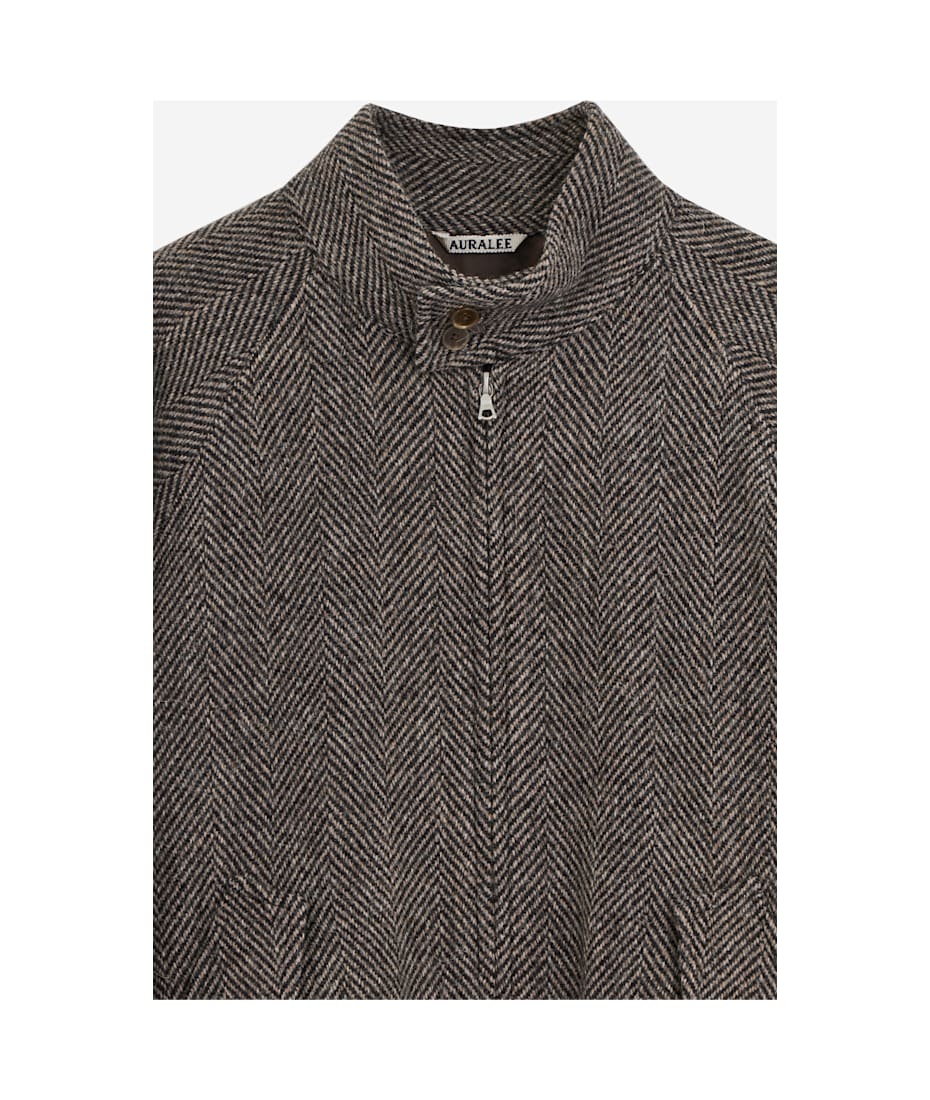 Auralee Tweed Zip Blouson Jacket | italist
