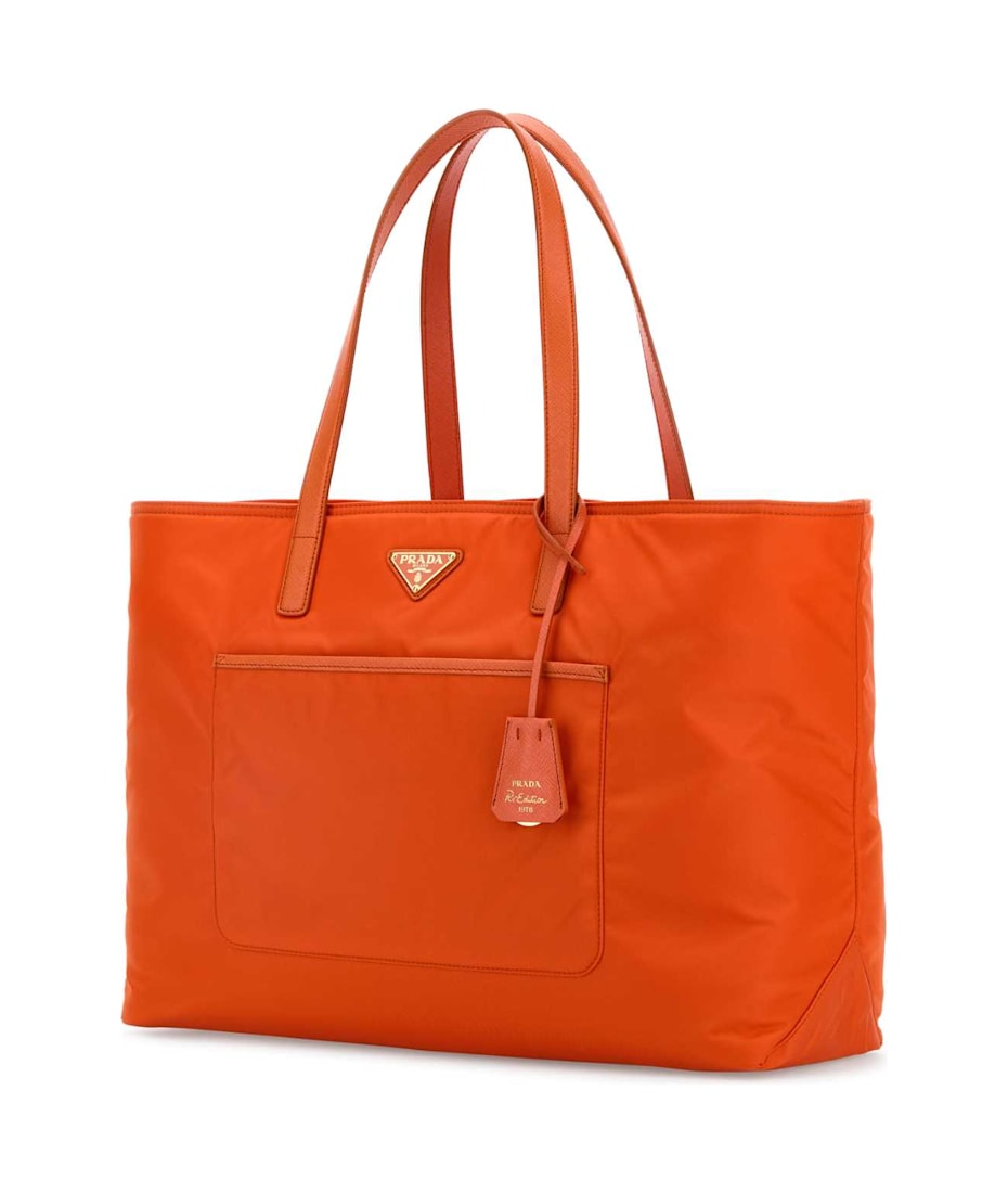 Re-Edition 1978 Re-Nylon トートバッグ Prada Orange Re-nylon Large Re-edition 1978 Shopping Bag