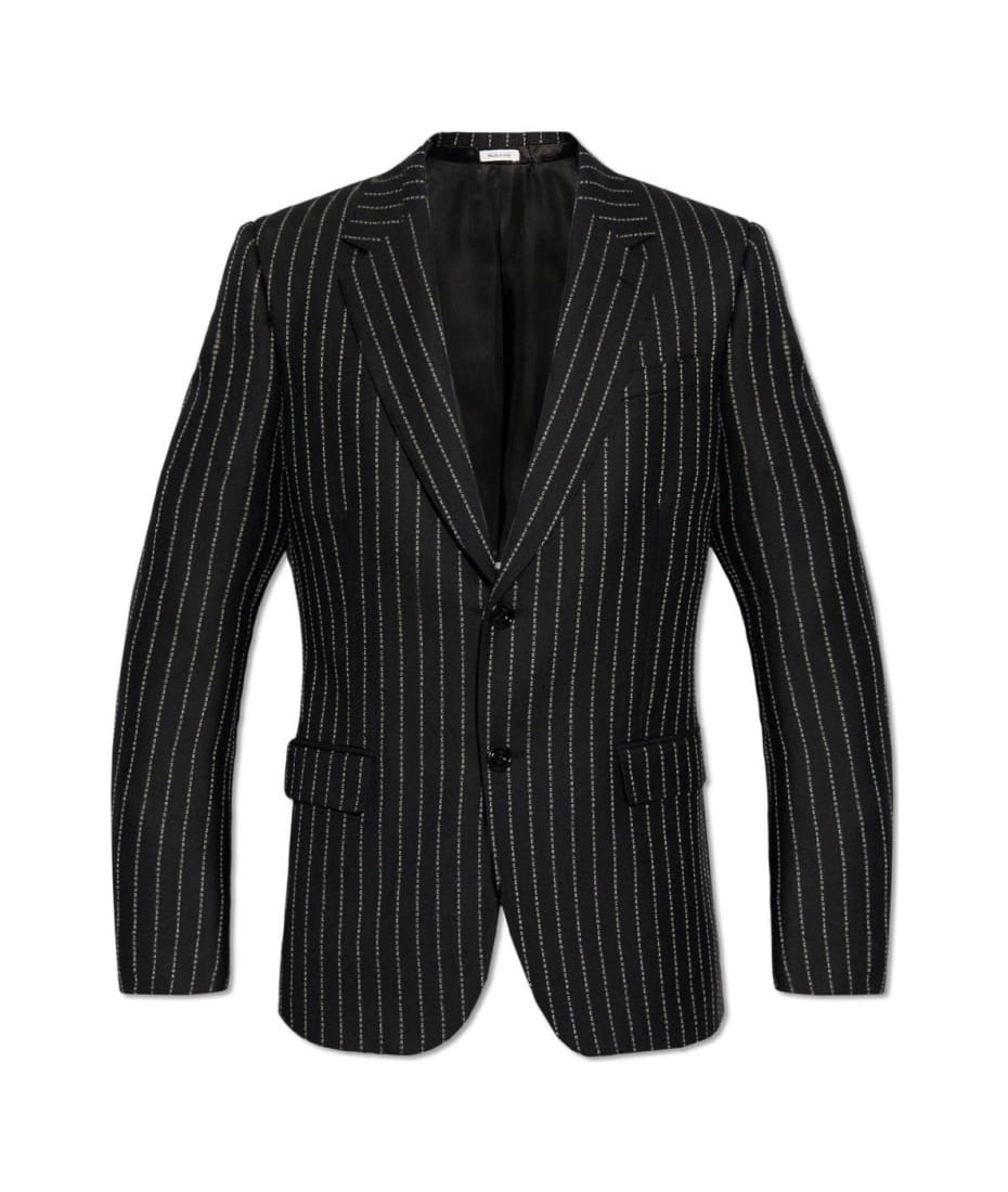 ジャケット alexander mcqueen Single-breasted blazer (585442QEAAA 9007) Alexander McQueen Single Breasted Blazer | italist
