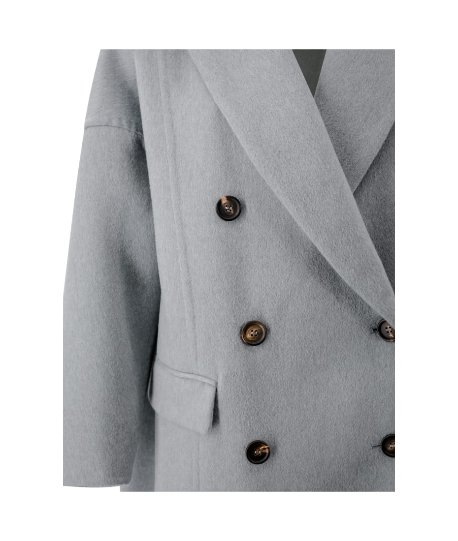 コート BRUNELLO CUCINELLI Double-breasted cashmere coat Brunello Cucinelli Double-breasted Cashmere Coat | italist