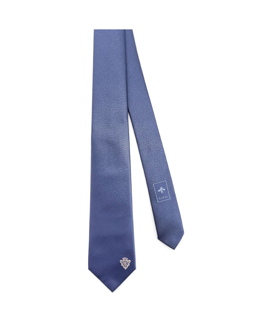 GUCCI Silk tie with Lord detail ネクタイ Gucci Silk Tie With Lord Detail | italist