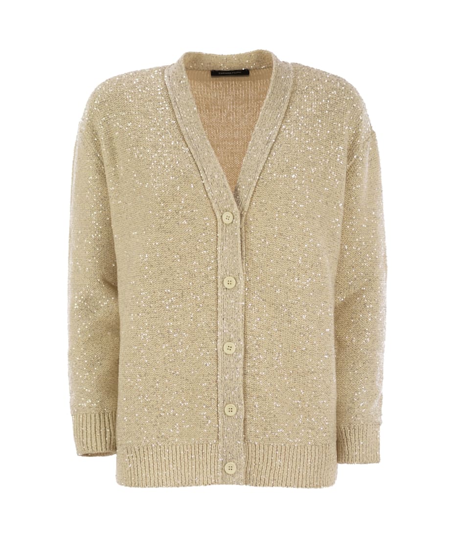 Fabiana Filippi ラメ入りカーディガン FABIANA FILIPPI】 【ラメ入りオーバーサイズカーディガン】｜aoi公式