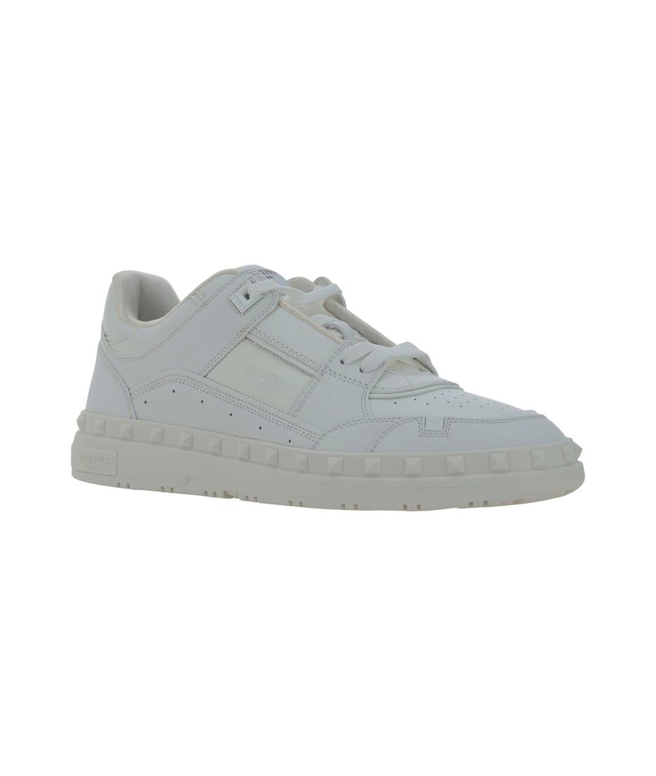 スニーカー VALENTINO White leather Freedots sneakers (4Y0S0H43RDG 0BO) Valentino Garavani White Leather Freedots Sneakers | italist