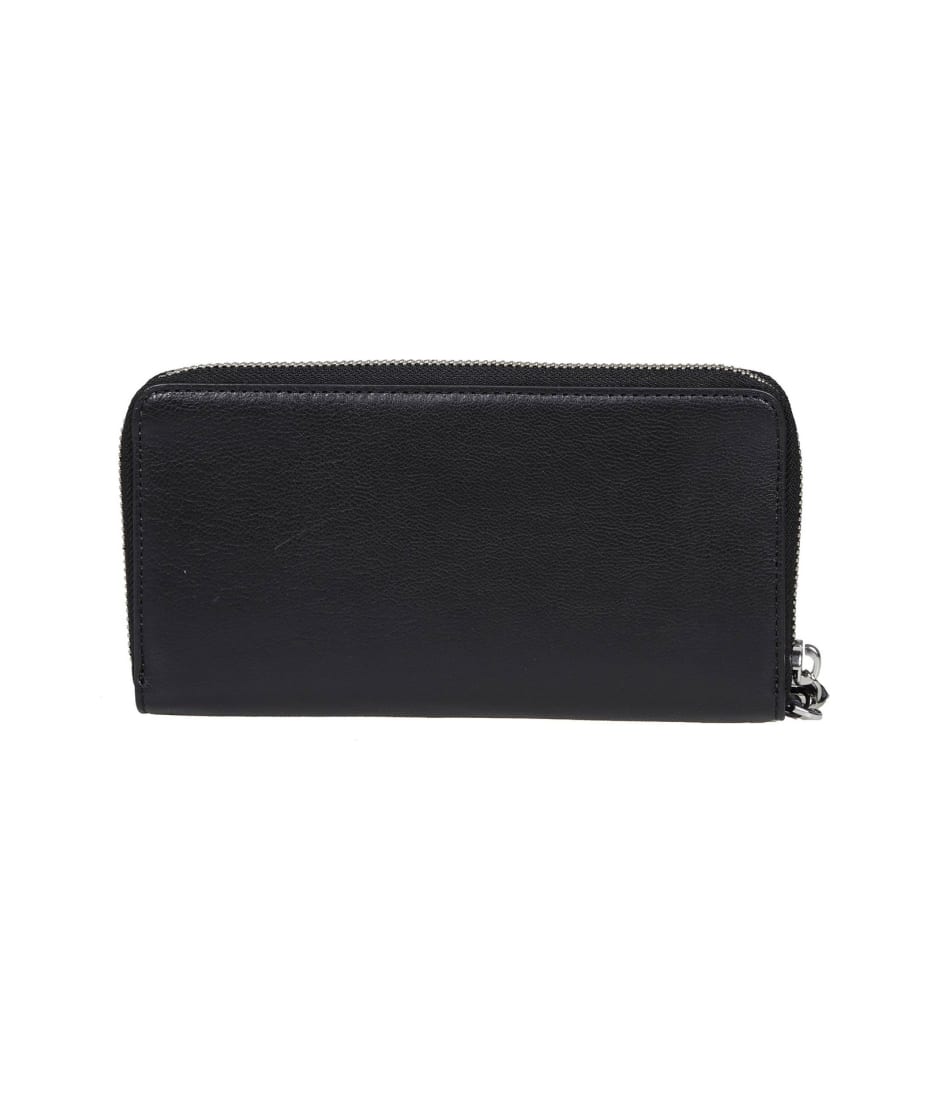 ★Marc Jacobs★9月8日まで特価★Monogram Continental Wristlet Marc Jacobs The Top Zip Leather and Logo-Jacquard Wristlet