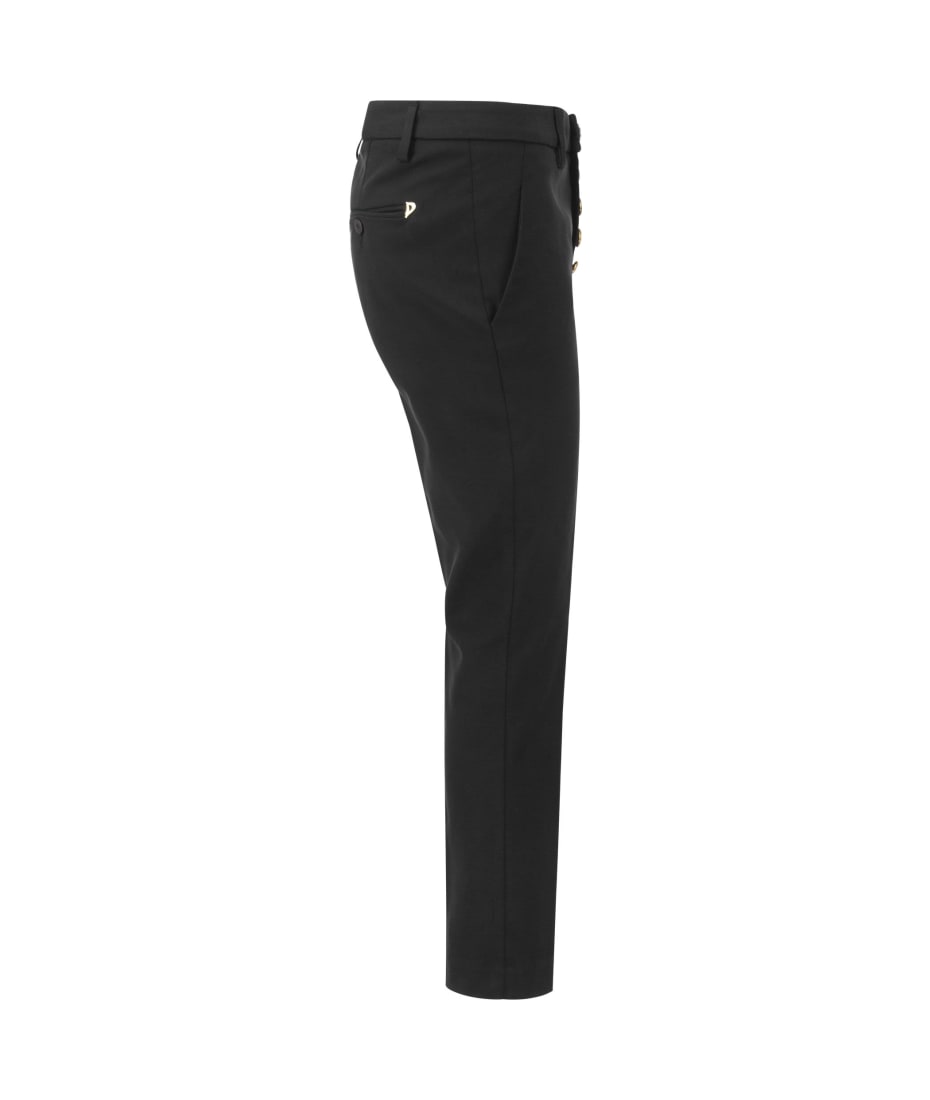 パンツ DONDUP CARMEN - Slim gabardine lyocell trousers Dondup Carmen - Slim Gabardine Lyocell Trousers | italist