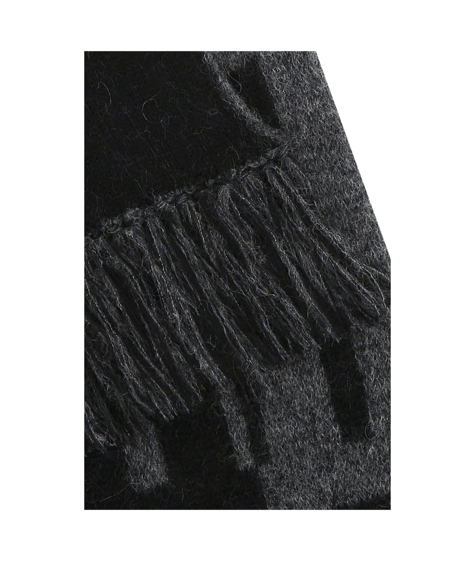 マフラー・ストール Saint Laurent Printed wool blend scarf (7194213YI68 1061) SAINT LAURENT Printed Wool Scarf for Men | MR PORTER