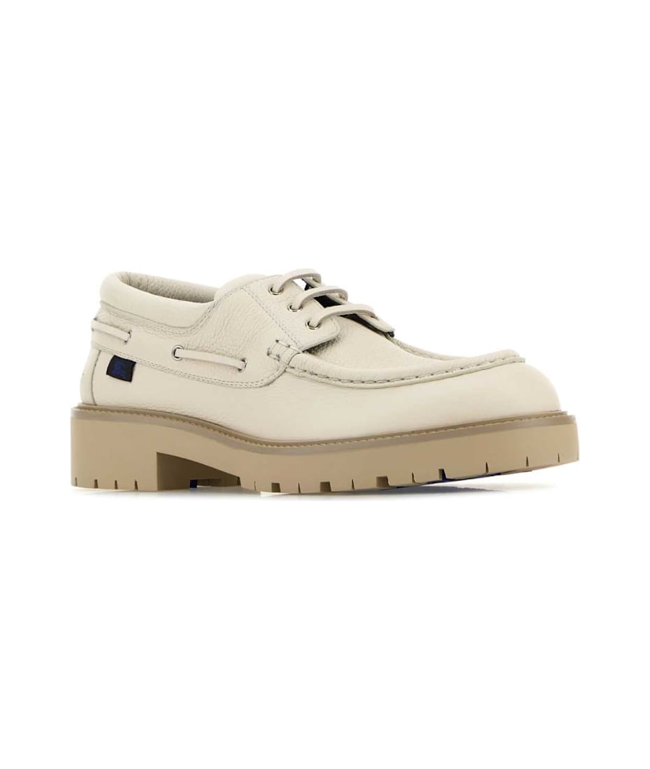 スニーカー Burberry Beige Leather Raft Loafers Burberry Beige Leather Raft Loafers | italist