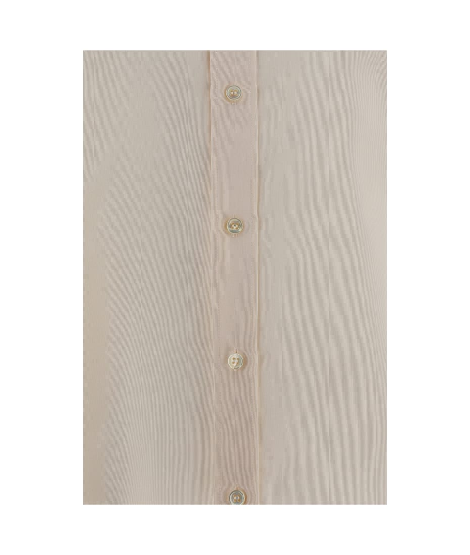 Saint Laurent Ivory Faille Oversize Shirt | italist, ALWAYS