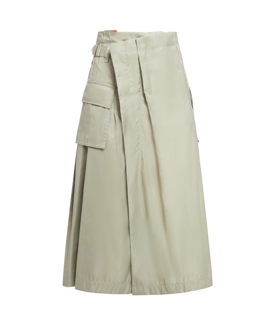 Nylon Twill Skirt