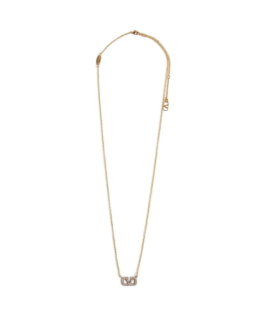 【関税＆送料込み】Valentino Garavani Jewellery Valentino Garavani Ovalette Metal Necklace for Man in Gold