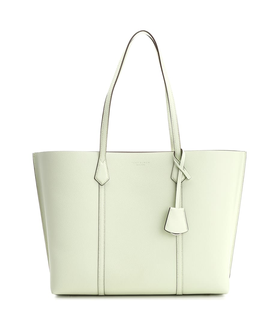 Tory Burch Perry Embossed Tote Bag in Green