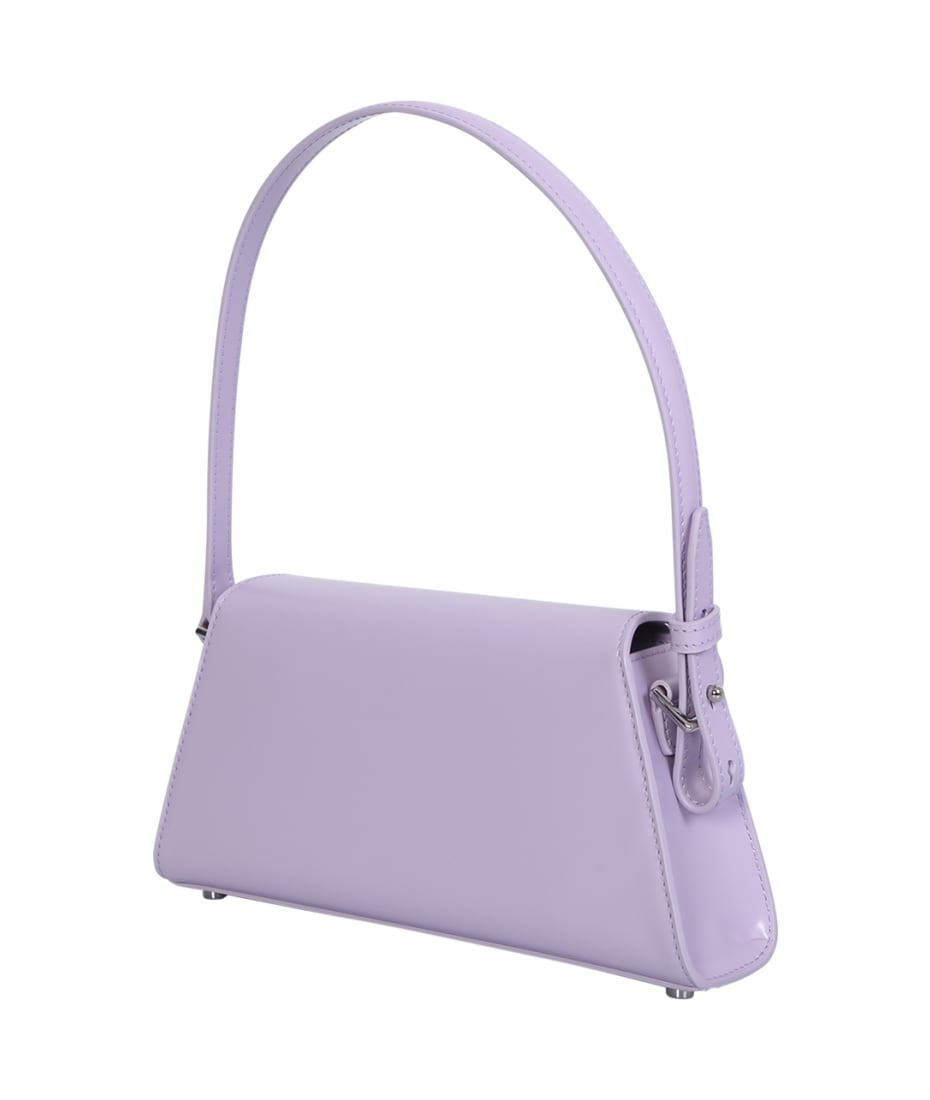 トートバッグ SELF PORTRAIT 'Lilac leather mini bow' handbag self-portrait Bow Mini Lilac Bag | italist