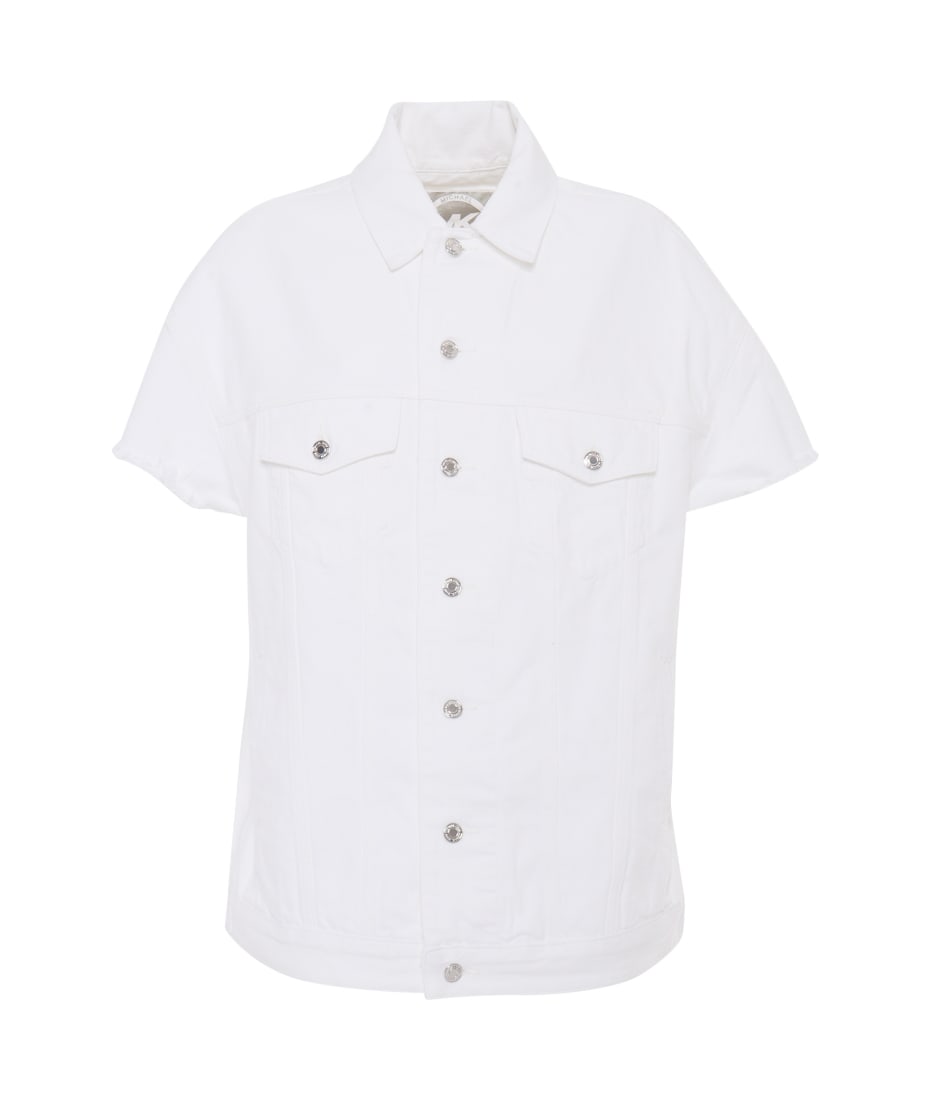 Michael Kors White Women's Denim Jacket | italist