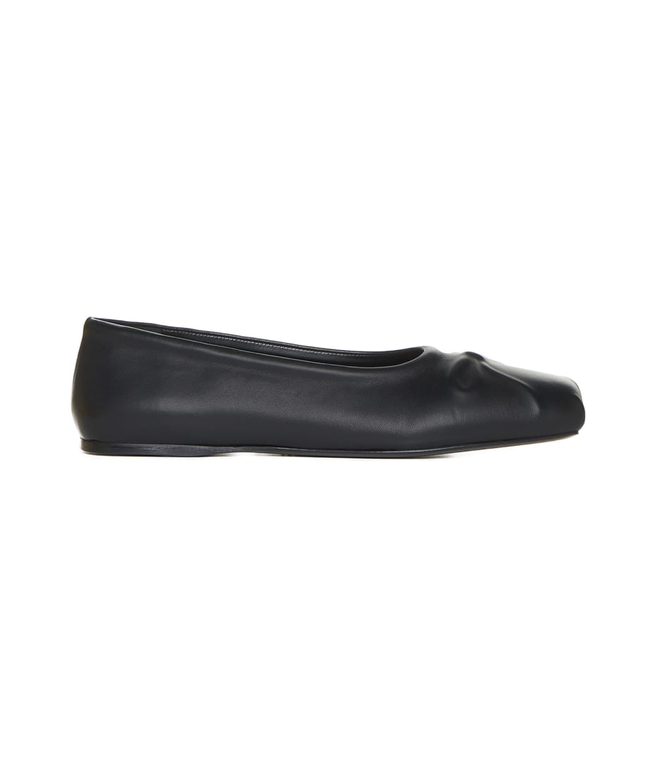 Marni leather ballerina shoes - Black