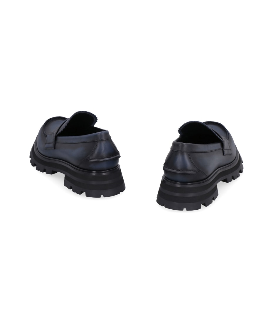 Alexander McQueen Seal Logo Leather Loafers | italist, ALWAYS LIKE 