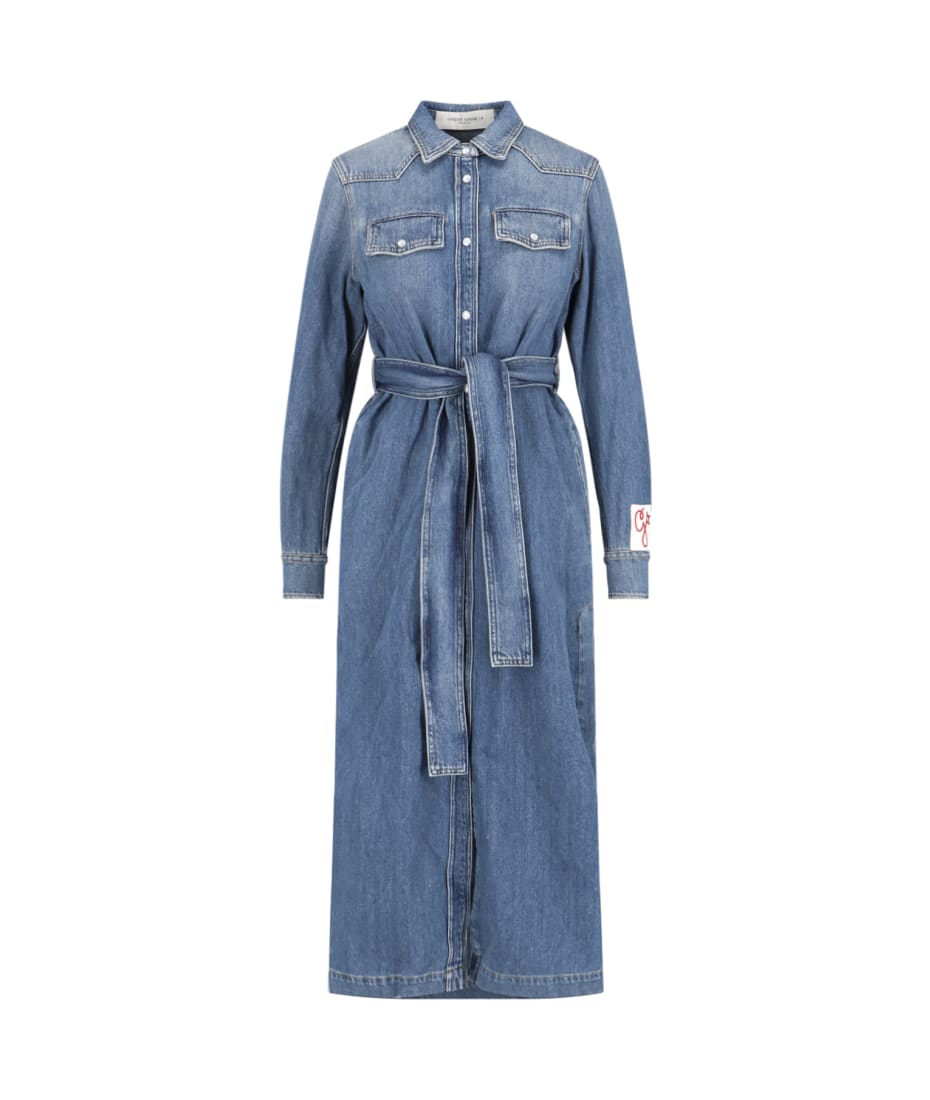 Golden Goose Denim Shirt Dress | italist