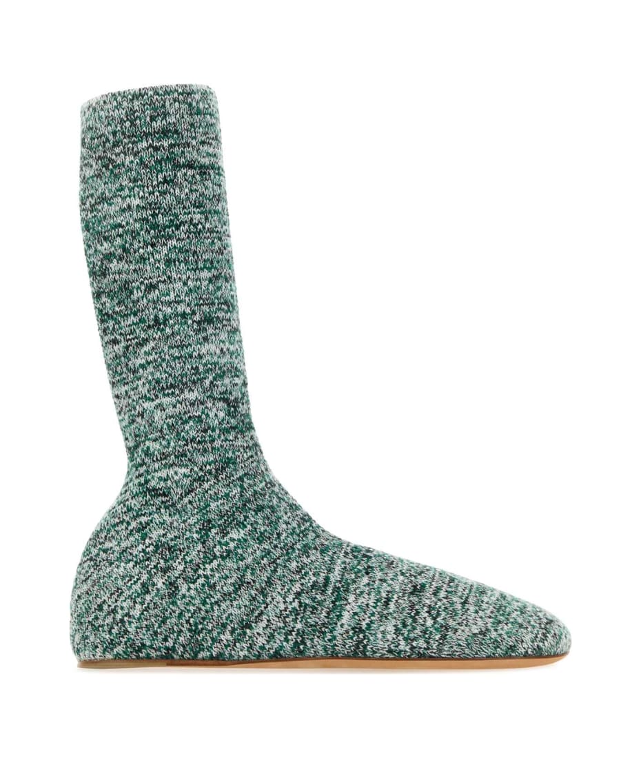 Bottega Veneta Multicolor Wool Blend Domenica Ankle Boots  