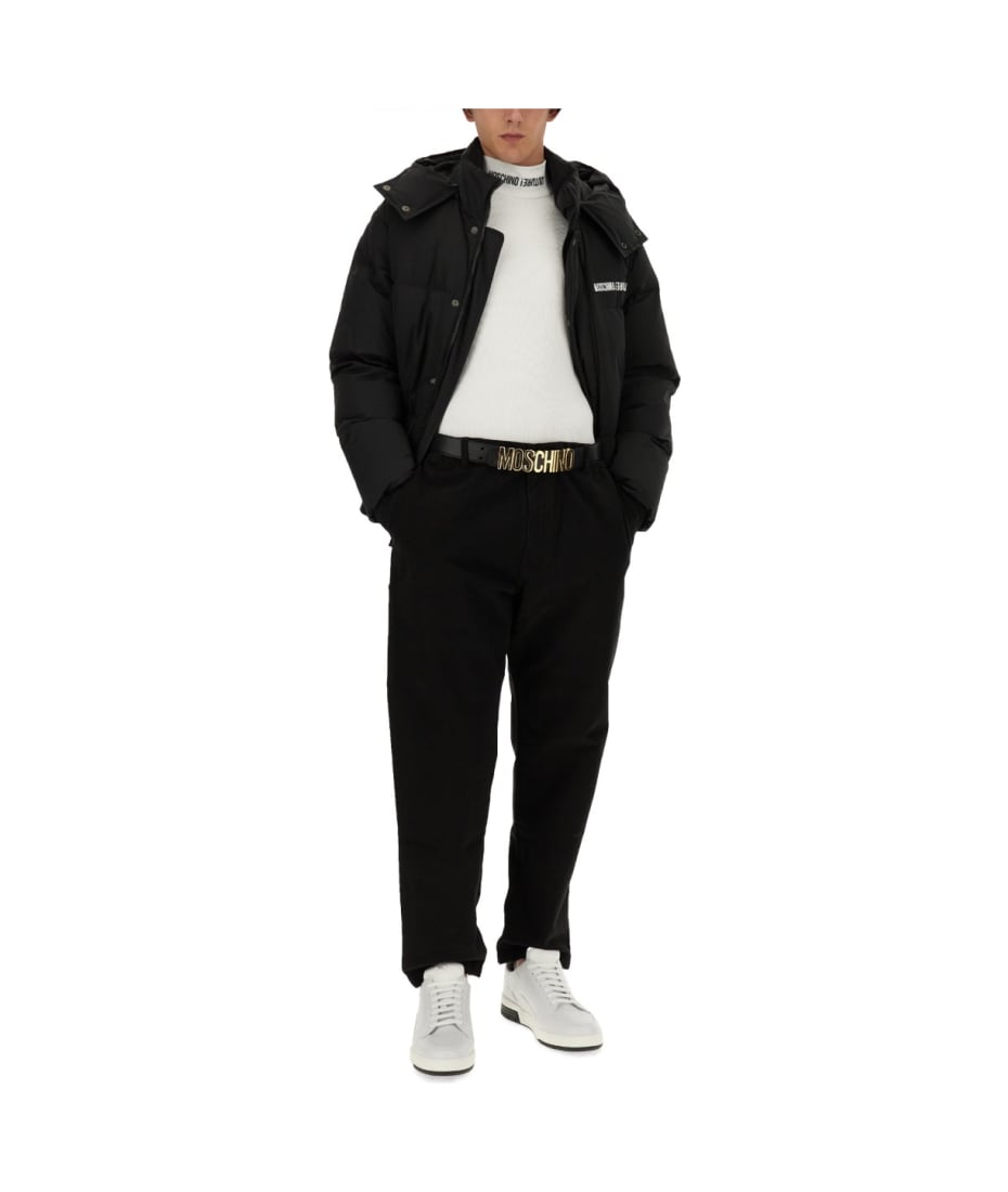 アウターその他 MOSCHINO Logo button down jacket Black Moschino Black Logo button jacket for Women Online USA at
