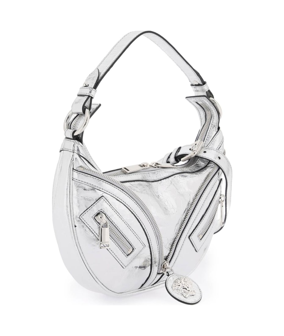Versace Metallic Leather 'repeat' Hobo Bag | italist, ALWAYS LIKE