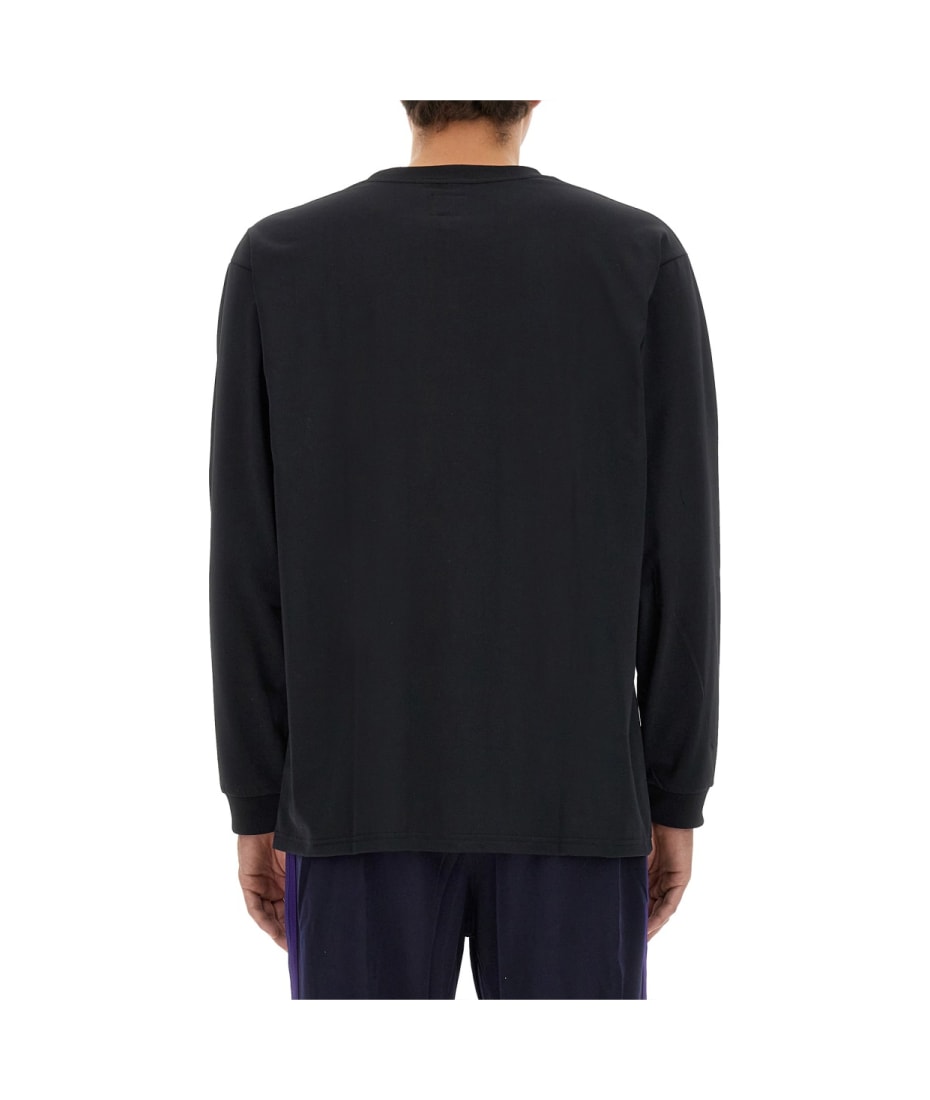 Tシャツ・カットソー Needles FW23 T-SHIRT WITH LOGO (NS272_C-BLACK) Needles T-shirt With Logo | italist