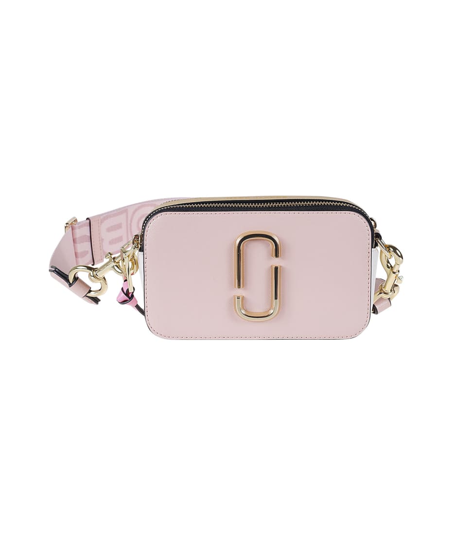 The Snapshot Leather Camera Bag - Pink