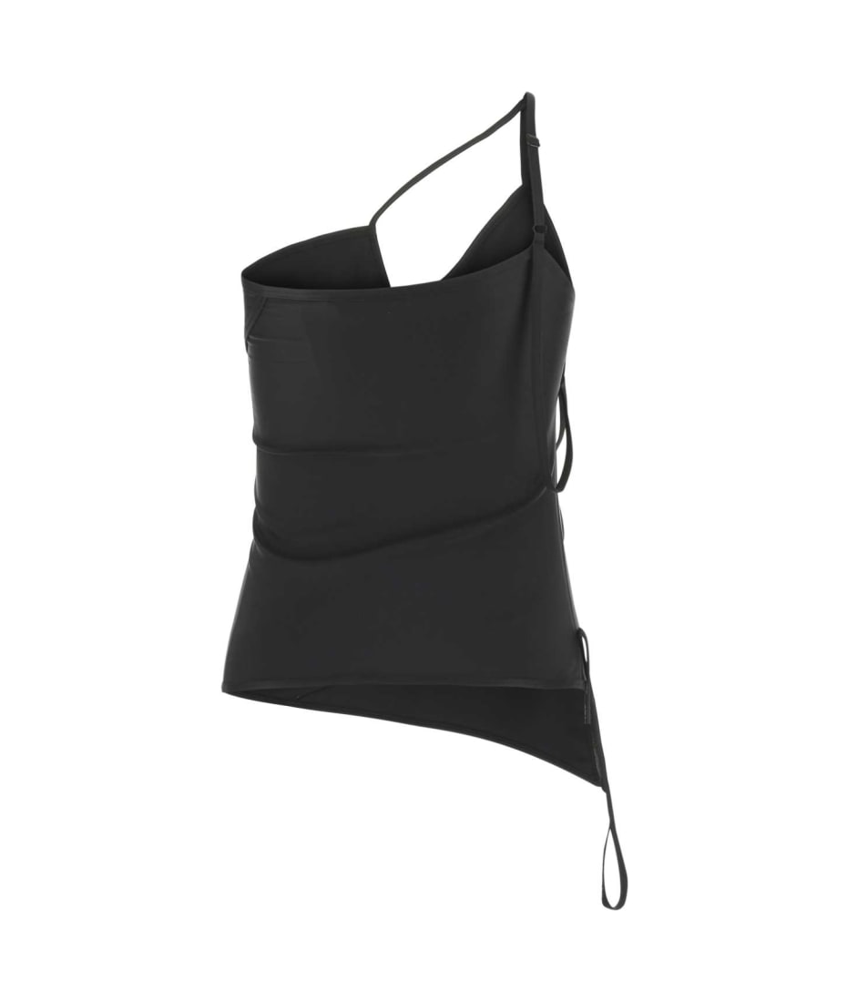 【BALENCIAGA】Black Stretch Nylon Top Balenciaga Black Stretch Nylon Top | italist
