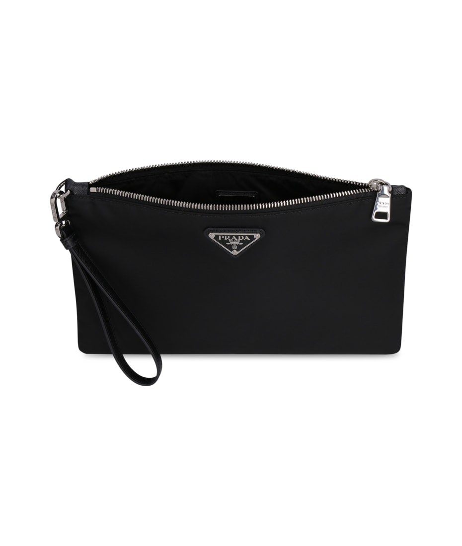 prada nylon flat pouch