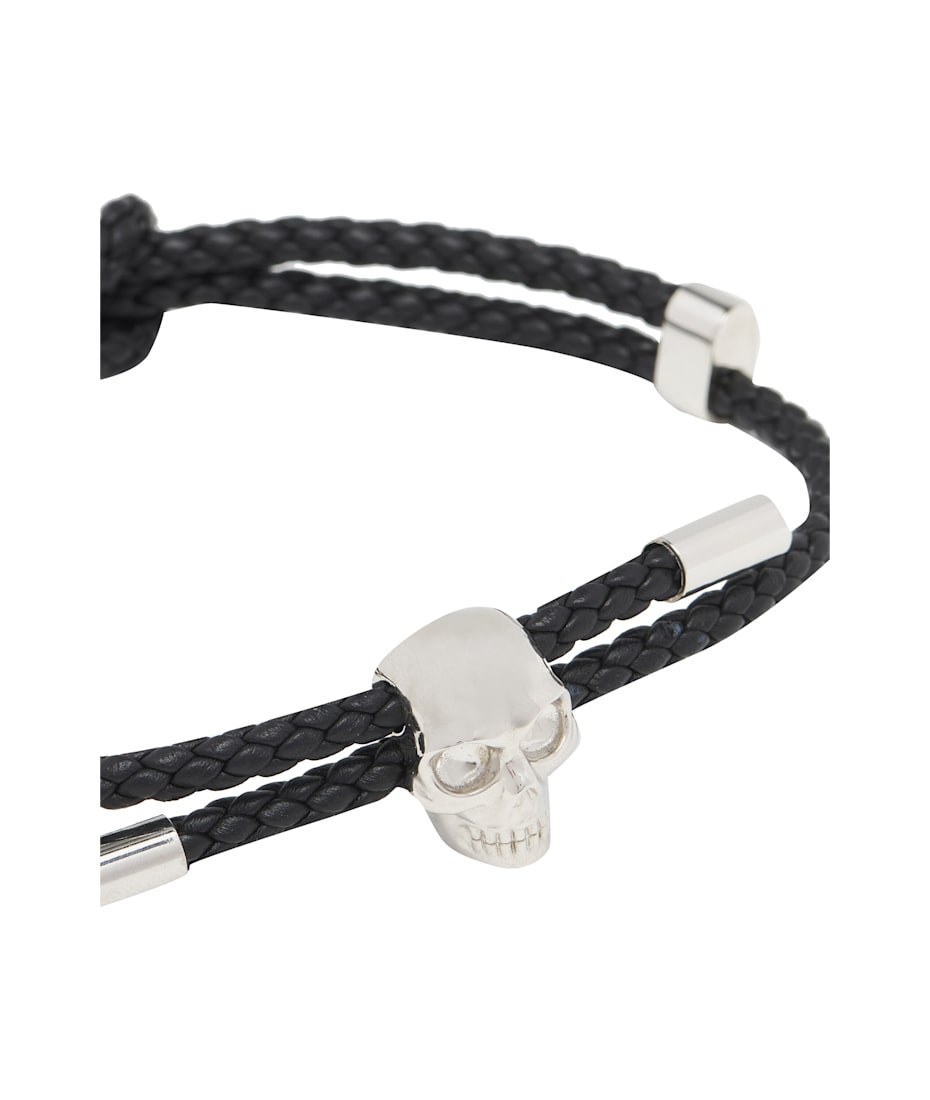 Alexander McQueen Leather Skull Bracelet | italist