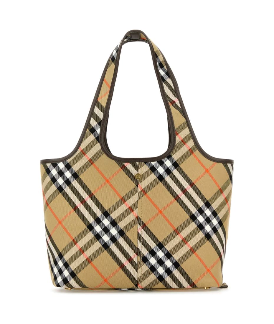 ショルダーバッグ・ポシェット BURBERRY Embroidered Fabric Check Mini Handbag Burberry Small Check Knit Shoulder Bag | Neiman Marcus
