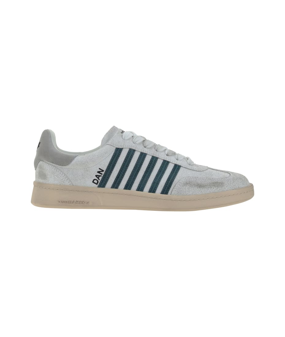 スニーカー D SQUARED2 White leather Boxer sneakers Dsquared2 White Leather Boxer Sneakers | ModeSens