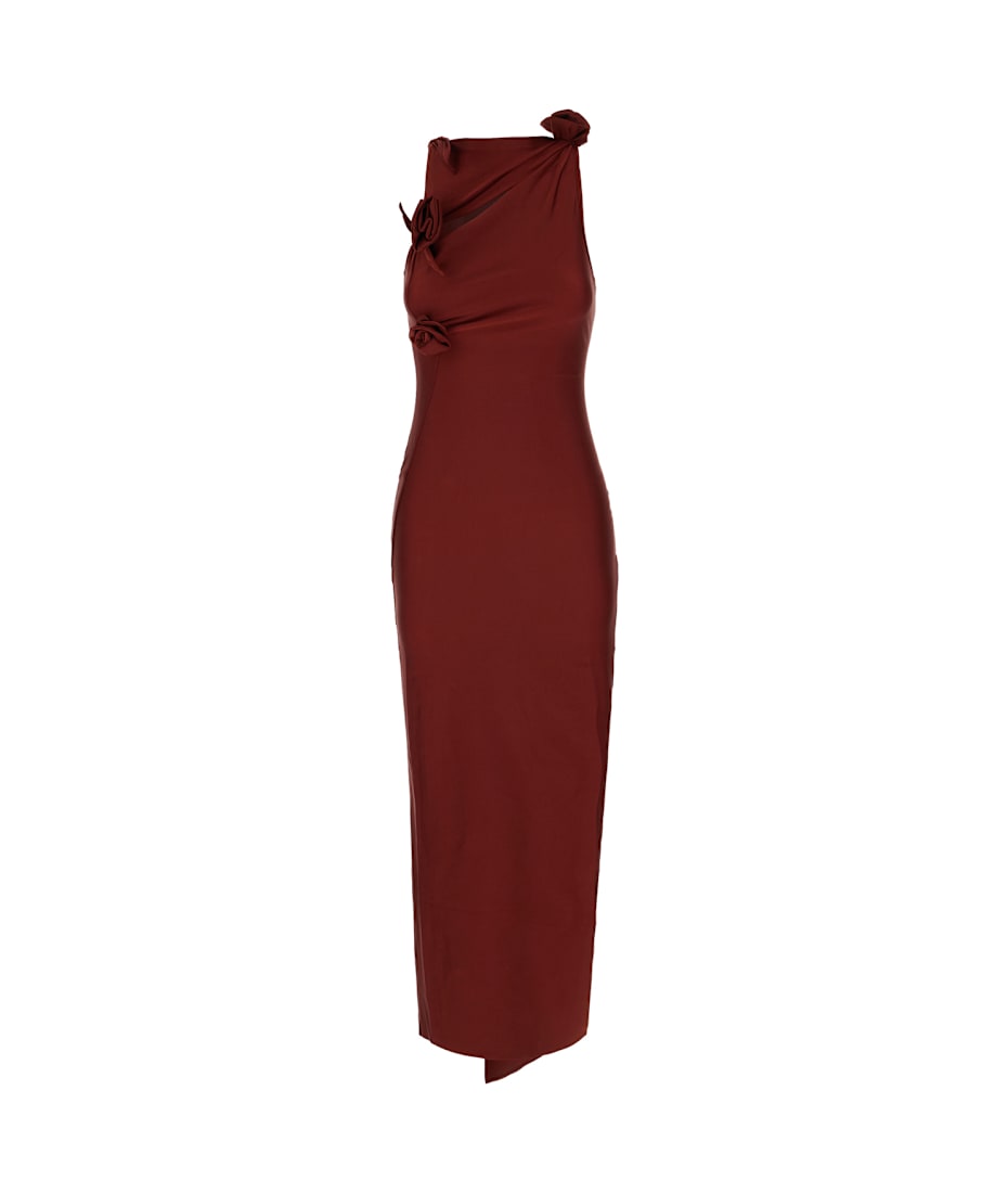 Coperni Burgundy Stretch Nylon Dress | italist
