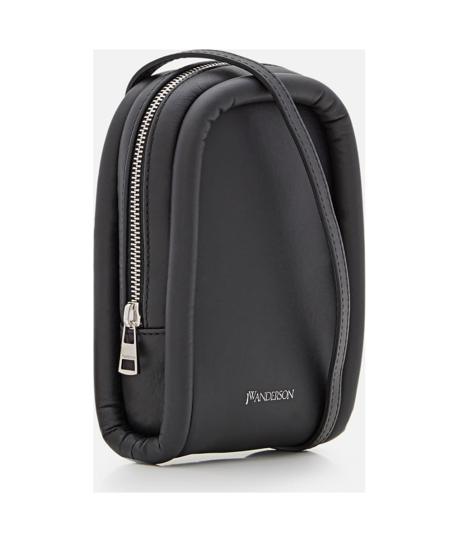 BUMPER-POUCH LEATHER PHONE POUCH in black