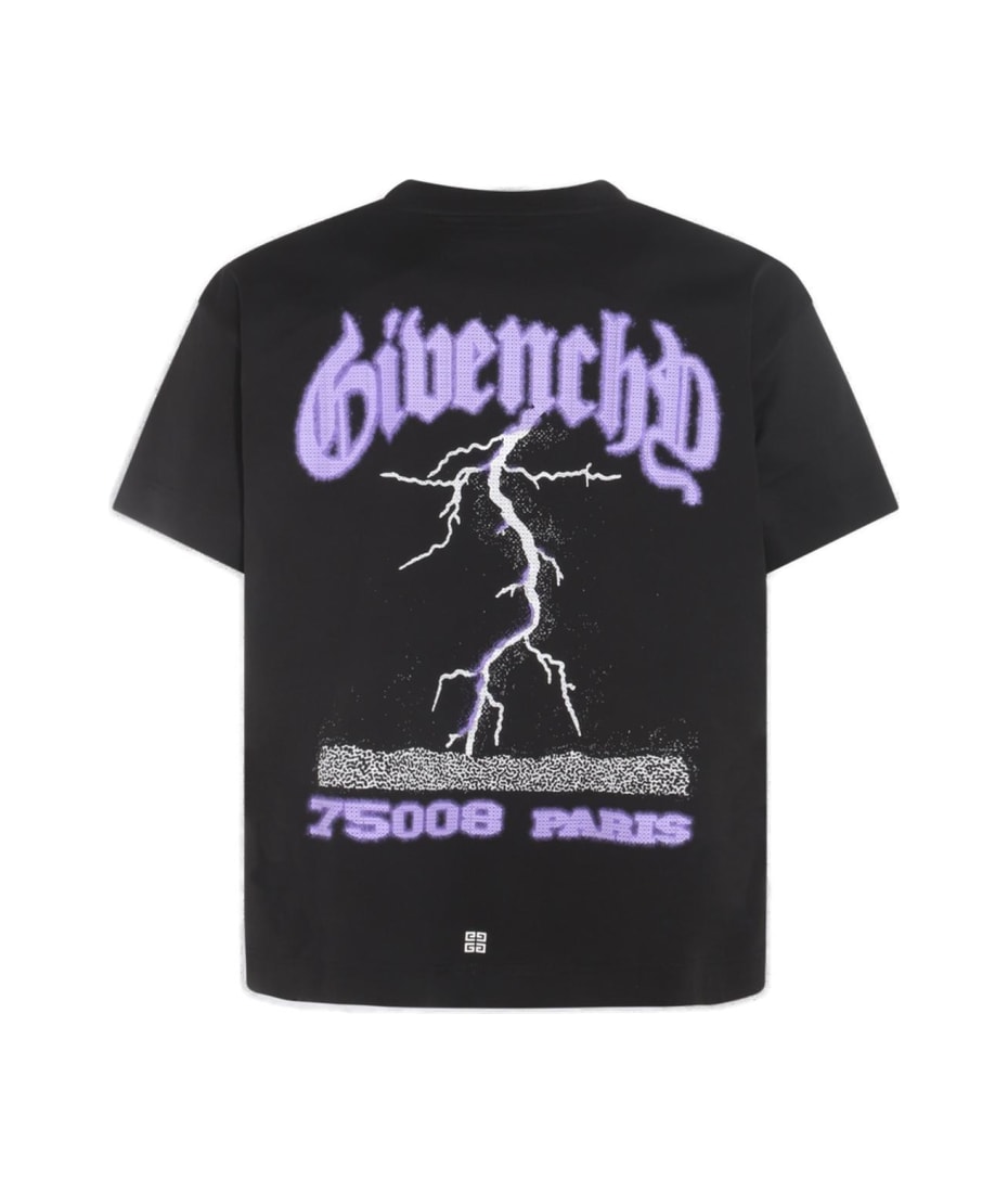 iR♡ Givenchy Reflective Lightning Artwork Printed T-shirt