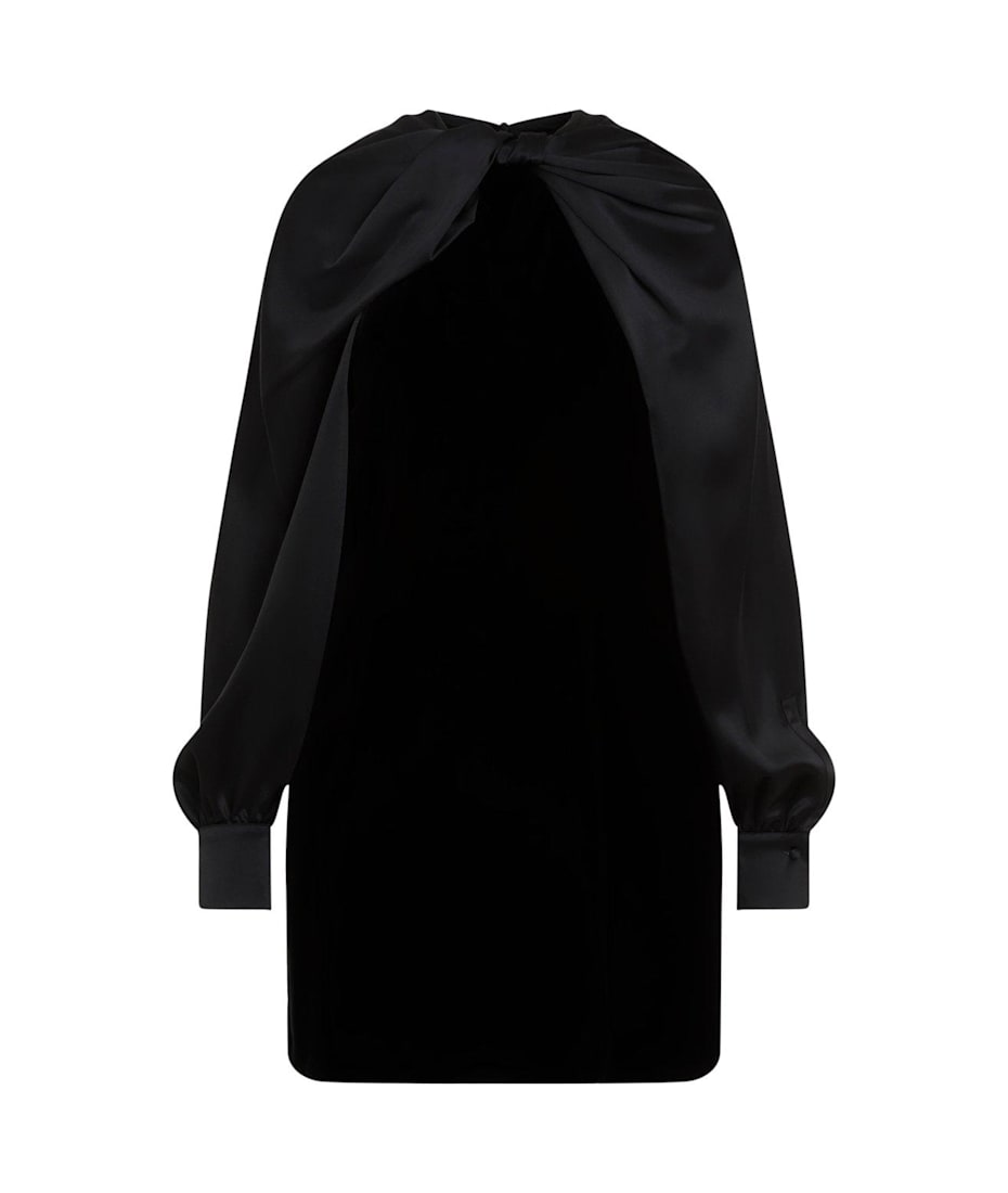 Max Mara Pianoforte Twist Detailed Long-sleeved Dress