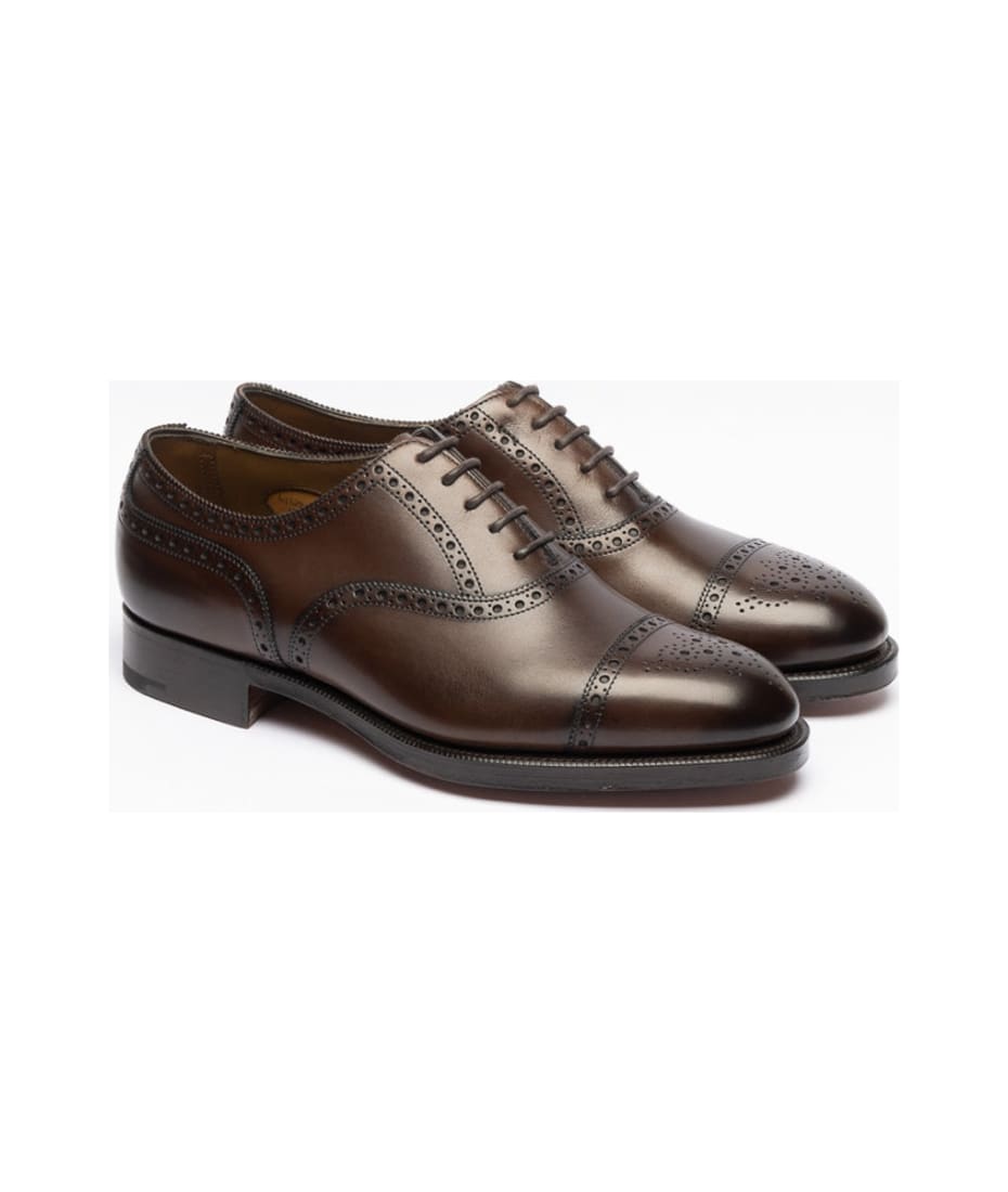 Cadogan Dark Oak Antique Calf Oxford Shoe