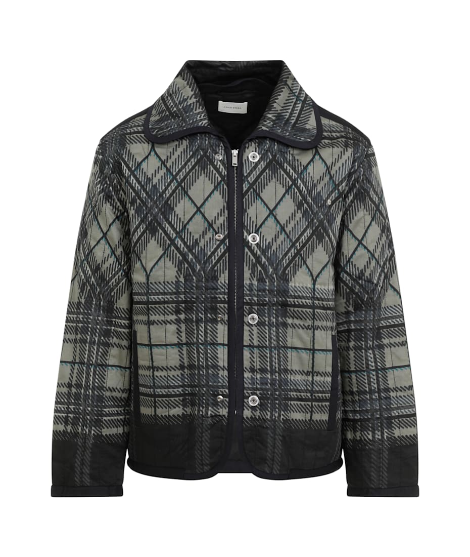 Craig Green Quilted Fade Jacket Black Plaid