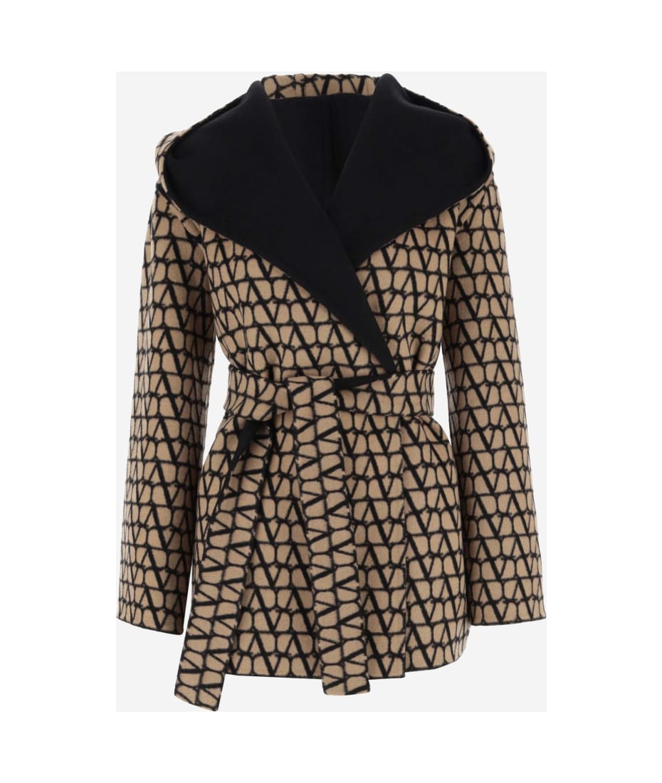 Double Coat Toile Iconographe for Woman in Camel