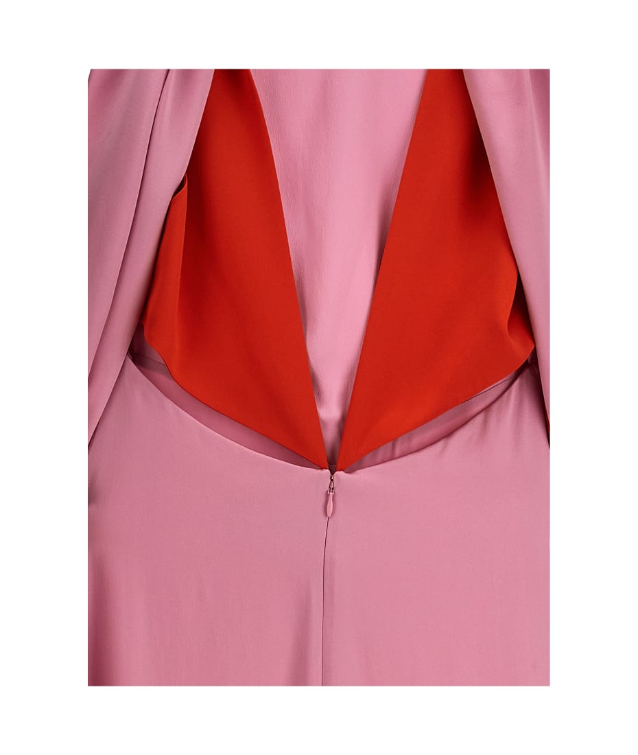 【関税込み】ROKSANDA 'Amanita' dress Amanita silk cocktail dress in burgundy - Roksanda | Mytheresa