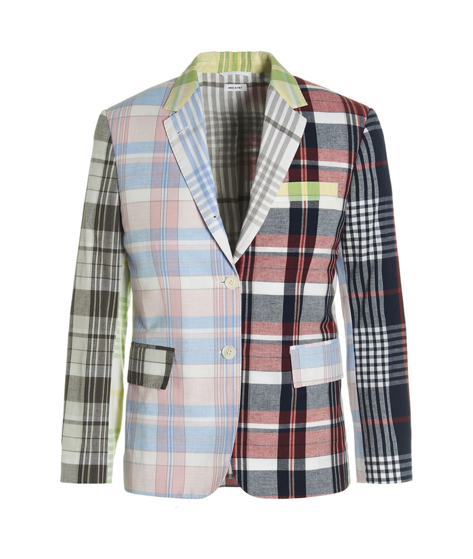 Thom Browne 'Funmix Classic Sport’ Blazer Funmix Twill Contrast Topstitching Classic Sport Coat | Thom