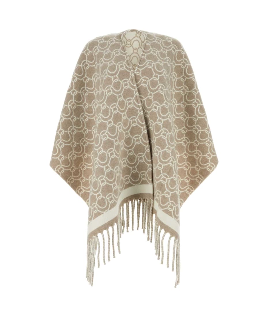 コート SALVATORE FERRAGAMO Embroidered Wool Cape Ferragamo Embroidered Wool Cape | italist