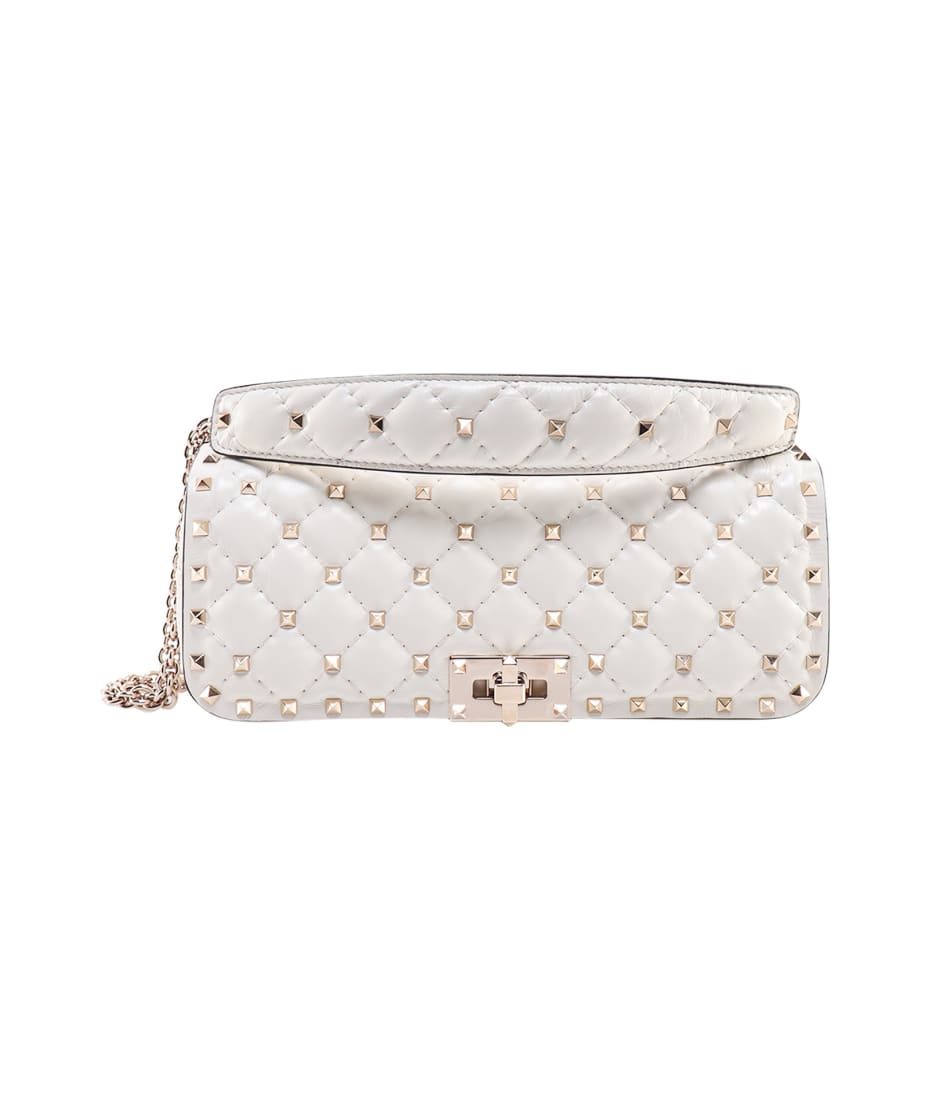 Valentino Garavani Rockstuds Flap Leather Shoulder Bag