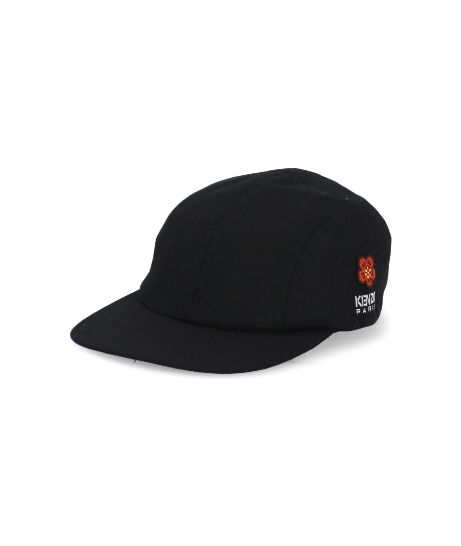 KENZO【送料込】BAUX FLOWER CAP BLACK Kenzo Boke Flower Baseball Cap | italist