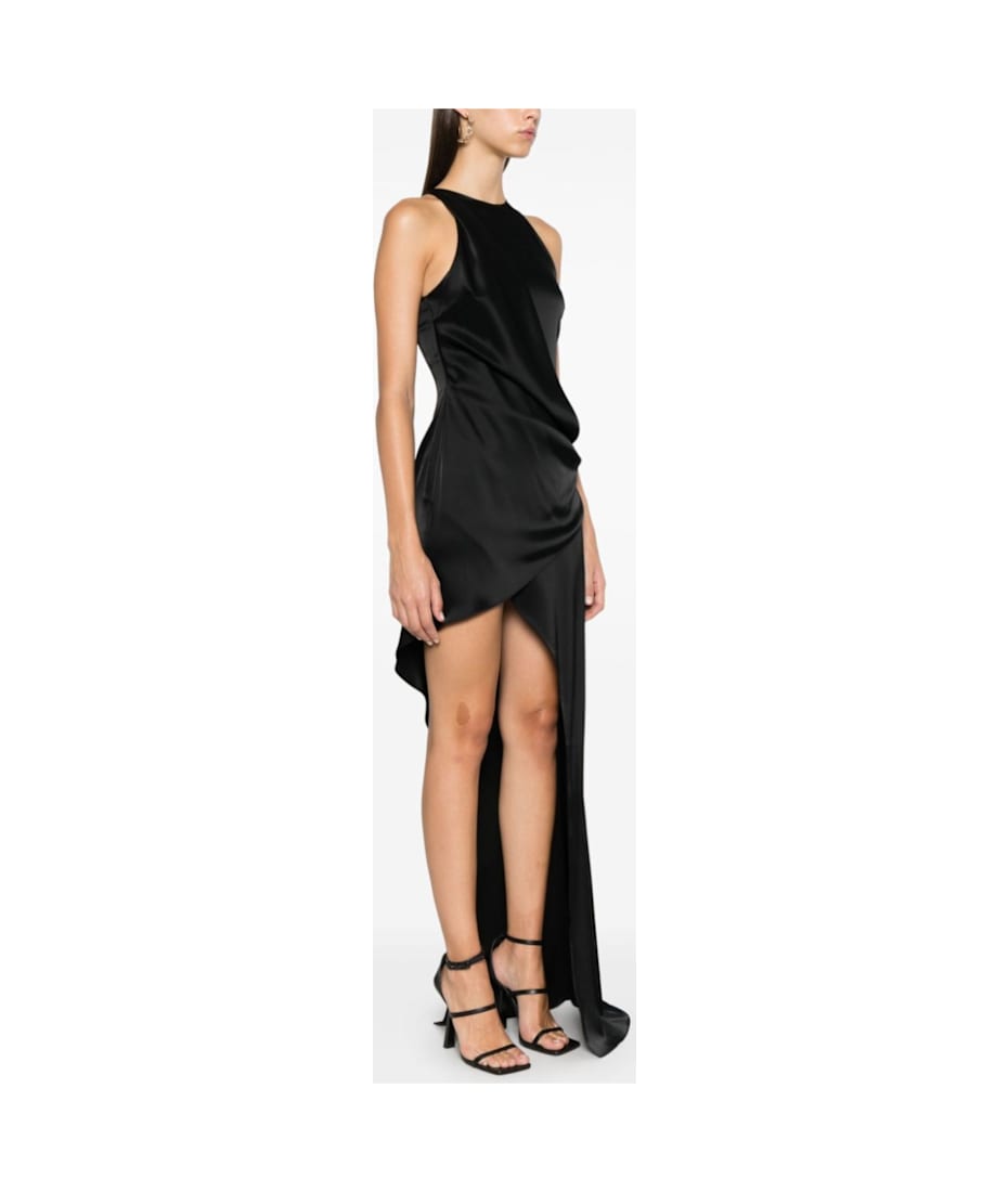 David Koma Black Draped Asymmetric Maxi Dress | italist, ALWAYS LIKE A SALE