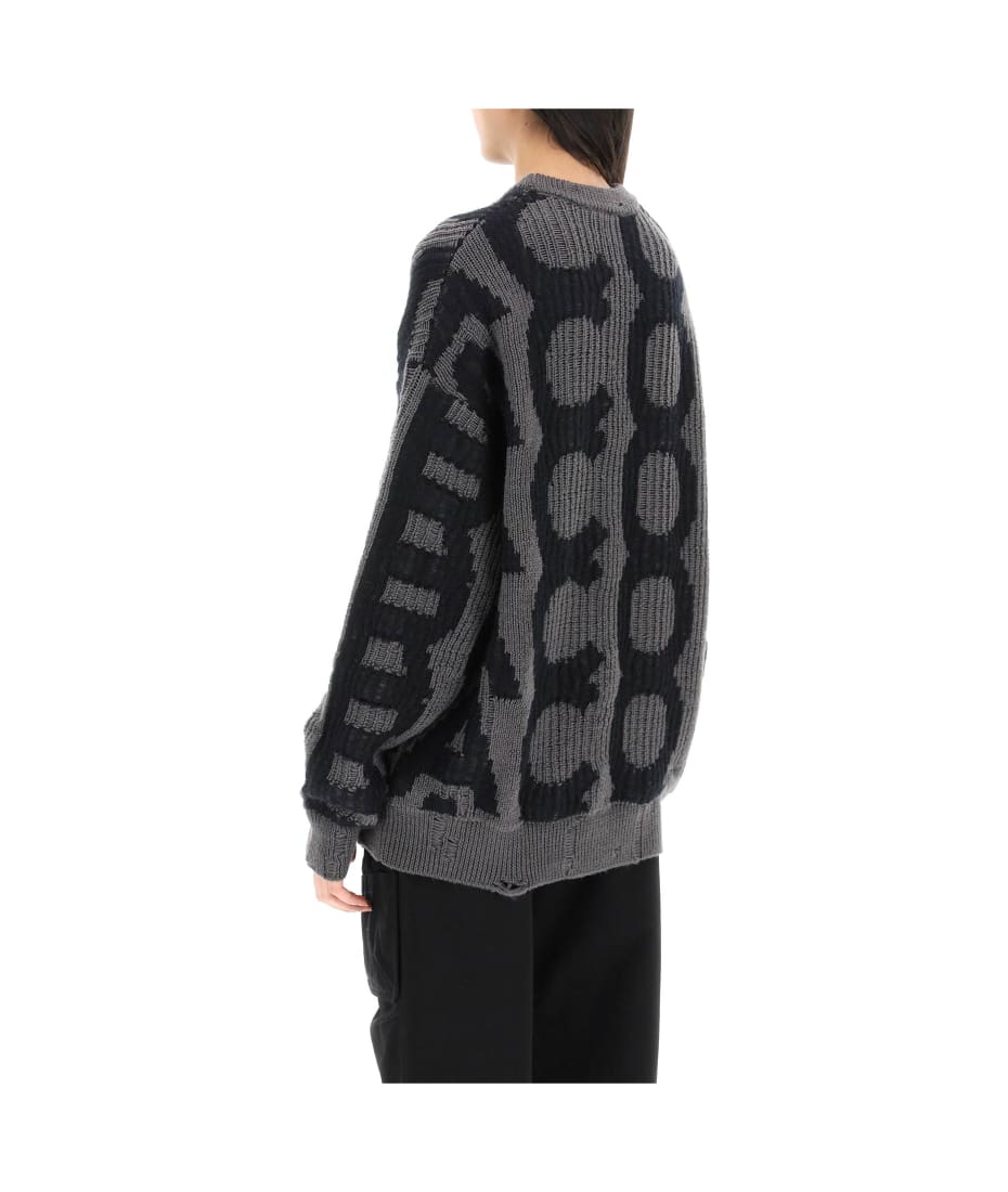 Women's Distressed Monogram Sweater by Marc Jacobs
